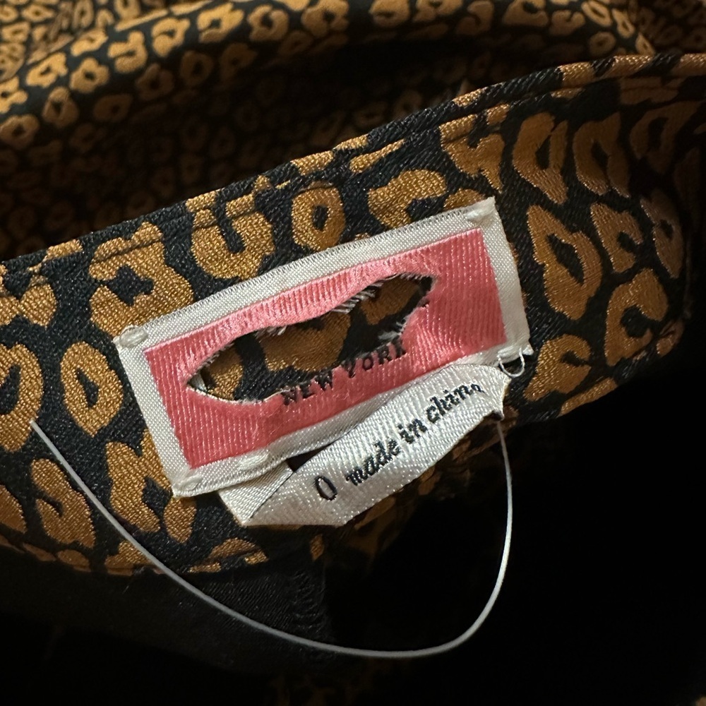 KATE SPADE Flora Leopard Jacquard Crop Trousers In Black size 0 NJMUA804 - Picture 9 of 12